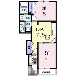 ヴィラ　アンソレイエⅡの物件間取画像